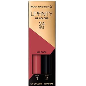 Max Factor Lipfinity 30 Cool, 1 balení (1× 2,3 ml a 1× 1,9 ml) Max Factor Lipfinity 30 Cool, 1 balení (1× 2,3 ml a 1× 1,9 ml)