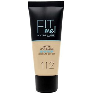 Maybelline New York, MakeUp Fit Me Foundation Matte, 112 Soft béžová, 30 mililitrů Maybelline New York, MakeUp Fit Me Foundation Matte, 112 Soft béžová, 30 mililitrů