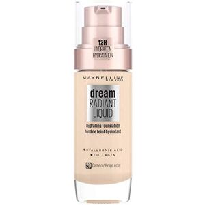 Maybelline New York Make Up, Dream Radiant Liquid Make-up, tekutý podklad, č. 20 Cameo, 30 ml Maybelline New York Make Up, Dream Radiant Liquid Make-up, tekutý podklad, č. 20 Cameo, 30 ml