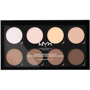 NYX PROFESSIONAL MAKEUP NYX paleta Highlight & Contour Pro na konturování a zvýraznění, balení 1 ks NYX PROFESSIONAL MAKEUP NYX paleta Highlight & Contour Pro na konturování a zvýraznění, balení 1 ks