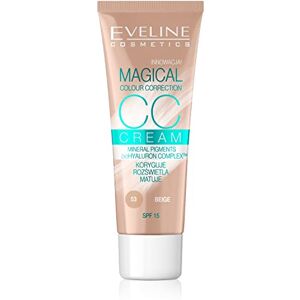 EVELINE COSMETICS Magical Color Correction CC Cream barevný odstín 53 béžový multifunkční základ pro všechny typy pleti 30 ml EVELINE COSMETICS Magical Color Correction CC Cream barevný odstín 53 béžový multifunkční základ pro všechny typy pleti 30 ml