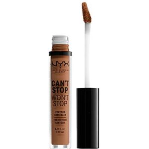 NYX PROFESSIONAL MAKEUP Can't Stop Won't Stop Contour Concealer voděodolný tekutý krycí tužka, kašírování & Highlighten, 3,5 ml, Warm Caramel 15. 7 NYX PROFESSIONAL MAKEUP Can't Stop Won't Stop Contour Concealer voděodolný tekutý krycí tužka, kašírování & Highlighten, 3,5 ml, Warm Caramel 15. 7