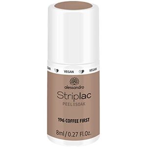 Alessandro Striplac UV lak na nehty Coffee First – šetrný a dlouhotrvající – snadné odstranění díky technologii Peel-Off – veganský a bez pokusů na zvířatech – 8 ml Alessandro Striplac UV lak na nehty Coffee First – šetrný a dlouhotrvající – snadné odstranění díky technologii Peel-Off – veganský a bez pokusů na zvířatech – 8 ml