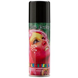 Eulenspiegel 819203 – barevný sprej na vlasy, černý, 125 ml, karneval, Halloween, tématická party Eulenspiegel 819203 – barevný sprej na vlasy, černý, 125 ml, karneval, Halloween, tématická party