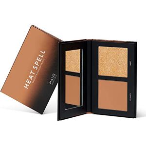 Haus Laboratories By Lady Gaga: HEAT SPELL BRONZER & highlight Duo Matný pudrový bronz a svítící rozjasňovač, různé palety, bezešvý lesk, veganské a netestované na zvířatech 0,38 oz Haus Laboratories By Lady Gaga: HEAT SPELL BRONZER & highlight Duo Matný pudrový bronz a svítící rozjasňovač, různé palety, bezešvý lesk, veganské a netestované na zvířatech 0,38 oz