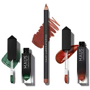 Haus Laboratories By Lady Gaga: HAUS OF COLLECTIONS sada na líčení s kapsou, tekuté oční stíny, tužka na rty a lesk na rty v 9 sadách, veganské a netestované na zvířatech 3dílná úsporná sada Haus Laboratories By Lady Gaga: HAUS OF COLLECTIONS sada na líčení s kapsou, tekuté oční stíny, tužka na rty a lesk na rty v 9 sadách, veganské a netestované na zvířatech 3dílná úsporná sada