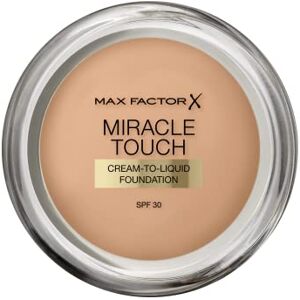 Max Factor Miracle Touch Foundation v barvě 60 písku – intenzivní, pudrový make-up pro bezchybný vzhled pokožky – s ochranným faktorem 30 Max Factor Miracle Touch Foundation v barvě 60 písku – intenzivní, pudrový make-up pro bezchybný vzhled pokožky – s ochranným faktorem 30