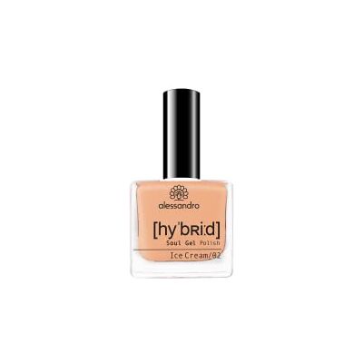 alessandro HYBRID Lak Ice Cream v pastelové meruňce v pouhých 3 krocích perfektní nehty bez LED vydrží až 10 dní! 8 ml alessandro HYBRID Lak Ice Cream v pastelové meruňce v pouhých 3 krocích perfektní nehty bez LED vydrží až 10 dní! 8 ml