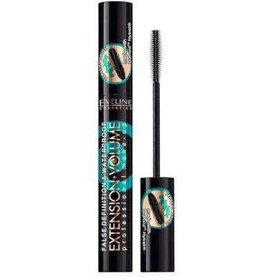 EVELINE COSMETICS Extension Volume Profesionální make-up 4D False Definition voděodolná řasenka – extrémní objem, délka & oddělení EVELINE COSMETICS Extension Volume Profesionální make-up 4D False Definition voděodolná řasenka – extrémní objem, délka & oddělení