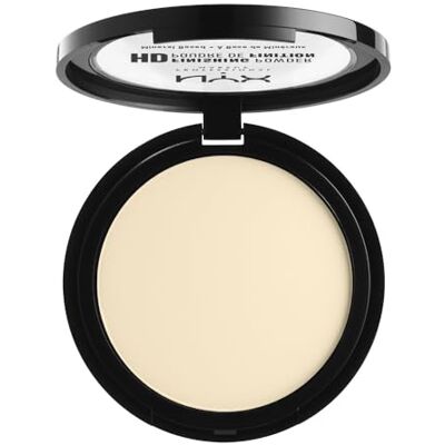 NYX PROFESSIONAL MAKEUP High Definition Finishing Powder, lisovaný pudr, dokonalá pokožka, matný povrch, pohlcuje olej, veganská receptura, 02 banán NYX PROFESSIONAL MAKEUP High Definition Finishing Powder, lisovaný pudr, dokonalá pokožka, matný povrch, pohlcuje olej, veganská receptura, 02 banán