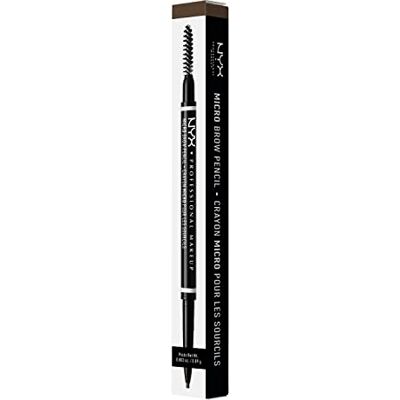 NYX PROFESSIONAL MAKEUP Tužka na obočí, Micro Brow Pencil, oboustranně s vytahovací tužkou na obočí a kartáčkem, voděodolná, tužka na obočí, veganská receptura, barevný odstín: 05 Ash Brown NYX PROFESSIONAL MAKEUP Tužka na obočí, Micro Brow Pencil, oboustranně s vytahovací tužkou na obočí a kartáčkem, voděodolná, tužka na obočí, veganská receptura, barevný odstín: 05 Ash Brown