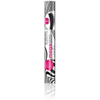 EVELINE COSMETICS Mega Size Lashes řasenka, prodlužovací a zahušťující, 10 ml, černá EVELINE COSMETICS Mega Size Lashes řasenka, prodlužovací a zahušťující, 10 ml, černá