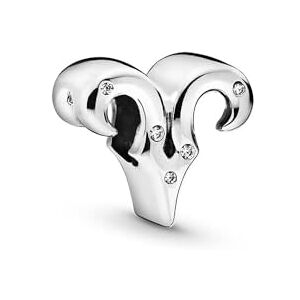 Pandora Charms znamení zvěrokruhu, stříbro, Sterlingové stříbro, Kubická zirkonie Pandora Charms znamení zvěrokruhu, stříbro, Sterlingové stříbro, Kubická zirkonie