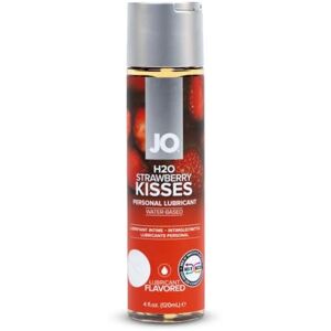 JO System H2O Lubricant Strawberry Kisses 120 ml lubrikační prostředek na bázi vody, chutná jako pravé jahody, bezpečný pro kondomy JO System H2O Lubricant Strawberry Kisses 120 ml lubrikační prostředek na bázi vody, chutná jako pravé jahody, bezpečný pro kondomy