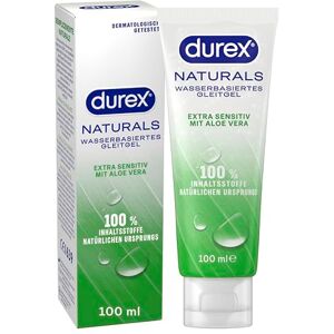 Durex Naturals Extra Sensitiv lubrikační gel – 100% přírodní lubrikační prostředek s extraktem z aloe vera – dermatologicky testován a vhodný k pH – 100 ml (1 x 100 ml) Durex Naturals Extra Sensitiv lubrikační gel – 100% přírodní lubrikační prostředek s extraktem z aloe vera – dermatologicky testován a vhodný k pH – 100 ml (1 x 100 ml)
