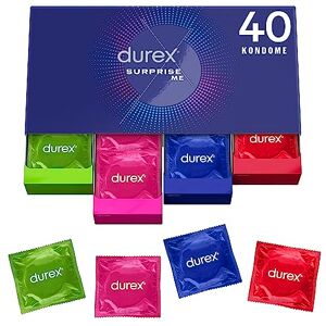Durex Surprise Me kondomy ve stylové krabičce extra rozmanitost, praktické & diskrétně zabalené pro spolehlivou ochranu s příjemným zápachem velké balení balení 40 ks (1 x 40 kusů) Durex Surprise Me kondomy ve stylové krabičce extra rozmanitost, praktické & diskrétně zabalené pro spolehlivou ochranu s příjemným zápachem velké balení balení 40 ks (1 x 40 kusů)