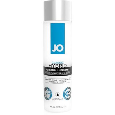 JO System Classic Hybrid Lubricant 120 ml lubrikační gel na bázi vody a silikonu, bez glycerinu JO System Classic Hybrid Lubricant 120 ml lubrikační gel na bázi vody a silikonu, bez glycerinu
