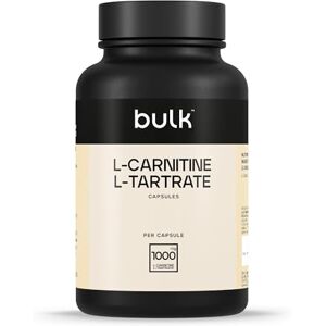 Bulk L-karnitin, kapsle L-tartrátu, 1000 mg, 90 kapslí, balení se může měnit Bulk L-karnitin, kapsle L-tartrátu, 1000 mg, 90 kapslí, balení se může měnit