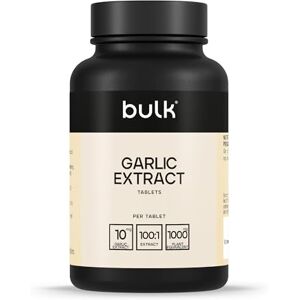 Bulk Česnekový extrakt tablety, 1000 mg, bez zápachu, česnekový preparát, 1000 mg, 270 tablet Bulk Česnekový extrakt tablety, 1000 mg, bez zápachu, česnekový preparát, 1000 mg, 270 tablet