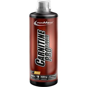 IronMaxx Carnitine Pro Liquid Mango 1000 ml 1500 mg L-karnitinu v jedné porci obzvláště účinný před tréninkem ideální během diatfází IronMaxx Carnitine Pro Liquid Mango 1000 ml 1500 mg L-karnitinu v jedné porci obzvláště účinný před tréninkem ideální během diatfází