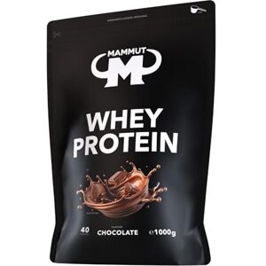 Mammut Nutrition Whey Protein prášek Chocolate – 1 kg – 27 g proteinu na porci – proteinový prášek s vysokým podílem BCAA – perfektní rozpustnost ve vodě a mléce – ideální svačina Mammut Nutrition Whey Protein prášek Chocolate – 1 kg – 27 g proteinu na porci – proteinový prášek s vysokým podílem BCAA – perfektní rozpustnost ve vodě a mléce – ideální svačina