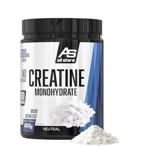 ALL STARS Kreatin monohydrát prášek vysoké dávky 500 g veganský 100% kreatin monohydrát 5000 mg v denní dávce, bez přidaného cukru a umělých přísad, bez laktózy a bez lepku ALL STARS Kreatin monohydrát prášek vysoké dávky 500 g veganský 100% kreatin monohydrát 5000 mg v denní dávce, bez přidaného cukru a umělých přísad, bez laktózy a bez lepku