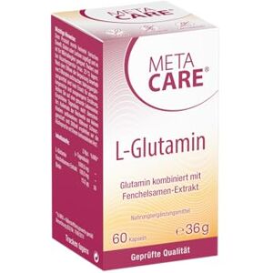 Meta Care L-glutamin – ideálně kombinovaný s biotinem a přírodním extraktem ze semen fenyklu – vysoká dávka – veganské – 60 kapslí Meta Care L-glutamin – ideálně kombinovaný s biotinem a přírodním extraktem ze semen fenyklu – vysoká dávka – veganské – 60 kapslí