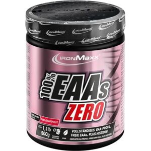 IronMaxx 100% EAAs Zero – růžový grapefruit 500 g dóza EAA prášek, veganský a bez cukru se všemi 8 esenciálními aminokyselinami ovocná chuť, bez konzervačních látek IronMaxx 100% EAAs Zero – růžový grapefruit 500 g dóza EAA prášek, veganský a bez cukru se všemi 8 esenciálními aminokyselinami ovocná chuť, bez konzervačních látek
