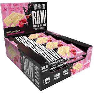 Warrior Raw Protein tyčinka Flapjack 12 x 75 g (bílá čokoláda) – náhražka jídla bohatá na vlákninu a snídaňová ovesná svačina na energii, budování svalů a sytost Warrior Raw Protein tyčinka Flapjack 12 x 75 g (bílá čokoláda) – náhražka jídla bohatá na vlákninu a snídaňová ovesná svačina na energii, budování svalů a sytost