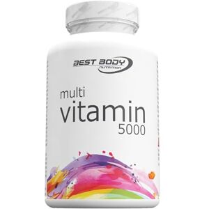 Best Body Nutrition Multi 5000 Kapseln – Multivitamin Tabletten 100 Stück/Dose – Vitamin B1, B2, B6, B12, C, E, Niacin, Folsäure, Biotin – Unterstützt Immunsystem – kann bei Müdigkeit unterstützen Best Body Nutrition Multi 5000 Kapseln – Multivitamin Tabletten 100 Stück/Dose – Vitamin B1, B2, B6, B12, C, E, Niacin, Folsäure, Biotin – Unterstützt Immunsystem – kann bei Müdigkeit unterstützen