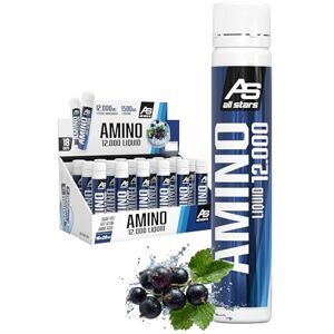 ALL STARS Amino Liquid 18 x 25 ml Black Currant – komplex tekutých aminokyselin ve vysokých dávkách 12 000 mg s 12 g proteinu v jedné porci, doplněk stravy pro sportovce ALL STARS Amino Liquid 18 x 25 ml Black Currant – komplex tekutých aminokyselin ve vysokých dávkách 12 000 mg s 12 g proteinu v jedné porci, doplněk stravy pro sportovce