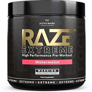 THE PROTEIN WORKS Protein Works Raze Extreme Pre-Workout prášek meloun kreatin, kofein a beta alanin Energy Drink 30 porcí THE PROTEIN WORKS Protein Works Raze Extreme Pre-Workout prášek meloun kreatin, kofein a beta alanin Energy Drink 30 porcí