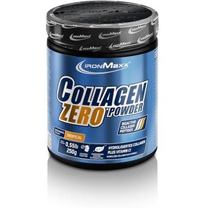 IronMaxx Kolagenový prášek Zero 250 g Tropico hydrolyzát kolagenu bez cukru bez přísad, proteinový prášek s 9 g proteinu v jedné porci s kolagenem 1 a 3 IronMaxx Kolagenový prášek Zero 250 g Tropico hydrolyzát kolagenu bez cukru bez přísad, proteinový prášek s 9 g proteinu v jedné porci s kolagenem 1 a 3