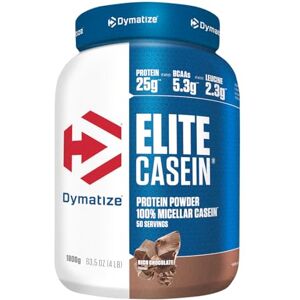 Dymatize Elite Casein Protein prášek Rich Chocolate 1800 g – kasein proteinový prášek s BCAA Dymatize Elite Casein Protein prášek Rich Chocolate 1800 g – kasein proteinový prášek s BCAA
