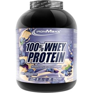 IronMaxx 100% Whey Protein prášek 2350 g – borůvka krémový proteinový koktejl s BCAA a EAAs High Protein, Low Carb & bez cukru ideální pro růst svalů, dieta a fitness IronMaxx 100% Whey Protein prášek 2350 g – borůvka krémový proteinový koktejl s BCAA a EAAs High Protein, Low Carb & bez cukru ideální pro růst svalů, dieta a fitness