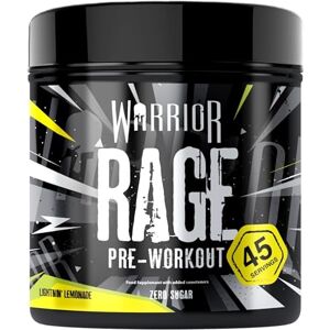 Warrior Rage Pre Workout Booster 392 g, 45 Portionen – Pre Workout Pulver mit 300 mg Koffein, Beta Alanin, Kreatin, BCAA, Taurin, Citrullin & Arginin – Lightning Lemonade Warrior Rage Pre Workout Booster 392 g, 45 Portionen – Pre Workout Pulver mit 300 mg Koffein, Beta Alanin, Kreatin, BCAA, Taurin, Citrullin & Arginin – Lightning Lemonade