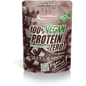IronMaxx 100% Vegan Protein Zero Creamy Chocolate 500 g Veganský proteinový prášek bez cukru Low Carb Protein Shake, High Protein, bez laktózy, vhodný pro růst svalů a dietu IronMaxx 100% Vegan Protein Zero Creamy Chocolate 500 g Veganský proteinový prášek bez cukru Low Carb Protein Shake, High Protein, bez laktózy, vhodný pro růst svalů a dietu
