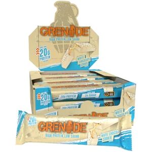 Grenade Proteinová tyčinka, White Chocolate Cookie – bohaté na proteiny & bez cukru, 12 x 60 g Grenade Proteinová tyčinka, White Chocolate Cookie – bohaté na proteiny & bez cukru, 12 x 60 g
