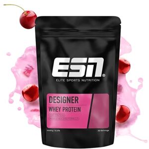 ESN Prémiový designový Whey Protein prášek, Cherry Yogurt, 1 kg, až 23 g proteinu v každé porci, ideální pro růst a udržení svalů – vyrobeno v Německu ESN Prémiový designový Whey Protein prášek, Cherry Yogurt, 1 kg, až 23 g proteinu v každé porci, ideální pro růst a udržení svalů – vyrobeno v Německu