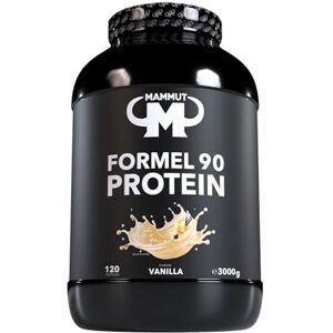 Mammut Nutrition Složení 90 proteinový prášek vanilka – 3 kg – 4složkový Whey Protein prášek s izolátem sojového proteinu, mléčný protein, vaječný protein a vitamin B6 – 77% bílkoviny Mammut Nutrition Složení 90 proteinový prášek vanilka – 3 kg – 4složkový Whey Protein prášek s izolátem sojového proteinu, mléčný protein, vaječný protein a vitamin B6 – 77% bílkoviny