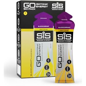 Science in Sport GO Isotonic Energy Gel 6 x 60ml Schwarze Johannisbeere, Vegan Isotonische Formulierung mit 22g Kohlenhydrate, Optimale Alternative für isotonische Getränke Science in Sport GO Isotonic Energy Gel 6 x 60ml Schwarze Johannisbeere, Vegan Isotonische Formulierung mit 22g Kohlenhydrate, Optimale Alternative für isotonische Getränke