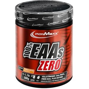 IronMaxx 100% EAAs Zero – dóza broskvového ledového čaje 500 g EAA prášek, veganský a bez cukru se všemi 8 esenciálními aminokyselinami ovocná chuť, bez konzervačních látek IronMaxx 100% EAAs Zero – dóza broskvového ledového čaje 500 g EAA prášek, veganský a bez cukru se všemi 8 esenciálními aminokyselinami ovocná chuť, bez konzervačních látek