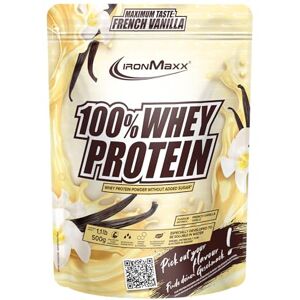 IronMaxx 100% Whey Protein prášek 500 g – vanilka krémový proteinový koktejl s BCAA a EAAs High Protein, Low Carb & bez cukru ideální pro růst svalů a fitness IronMaxx 100% Whey Protein prášek 500 g – vanilka krémový proteinový koktejl s BCAA a EAAs High Protein, Low Carb & bez cukru ideální pro růst svalů a fitness