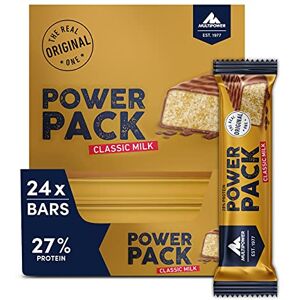 Multipower Power Pack Classic Milk Protein Riegel, Eiweißriegel mit 28% Protein, klassischer Bar als gesunder Sport-Snack, mit leichter Banane-Vanille-Note, 24 x 35 g Multipower Power Pack Classic Milk Protein Riegel, Eiweißriegel mit 28% Protein, klassischer Bar als gesunder Sport-Snack, mit leichter Banane-Vanille-Note, 24 x 35 g