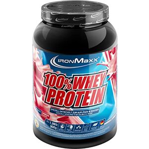 IronMaxx 100% Whey Protein prášek 900 g Raspberry krémový proteinový koktejl s BCAA a EAAs High Protein, Low Carb & bez cukru ideální pro růst svalů a fitness design se může lišit IronMaxx 100% Whey Protein prášek 900 g Raspberry krémový proteinový koktejl s BCAA a EAAs High Protein, Low Carb & bez cukru ideální pro růst svalů a fitness design se může lišit