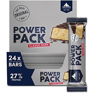 Multipower Power Pack Classic Dark Protein tyčinka, proteinové tyčinky s 27 % proteiny, klasický bar jako zdravá sportovní svačina, s lehkým banánovým vanilkovým tónem, 24 x 35 g Multipower Power Pack Classic Dark Protein tyčinka, proteinové tyčinky s 27 % proteiny, klasický bar jako zdravá sportovní svačina, s lehkým banánovým vanilkovým tónem, 24 x 35 g