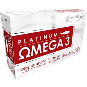 IronMaxx Platinum Omega 3-60 kapslí vysoce koncentrované omega 3 mastné kyseliny EPA a DHA Podporuje normální funkci srdce a funkci mozku bez lepku a laktózy IronMaxx Platinum Omega 3-60 kapslí vysoce koncentrované omega 3 mastné kyseliny EPA a DHA Podporuje normální funkci srdce a funkci mozku bez lepku a laktózy