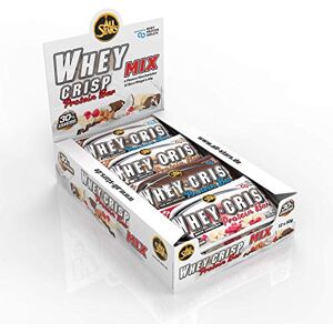 ALL STARS Whey-Crisp Protein Bars Mix-Box proteinová tyčinka potažená čokoládou a zjemněná Whey-Crispies – s 15 g bílkovin v tyčince 12 x 50 g ALL STARS Whey-Crisp Protein Bars Mix-Box proteinová tyčinka potažená čokoládou a zjemněná Whey-Crispies – s 15 g bílkovin v tyčince 12 x 50 g