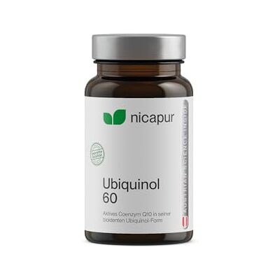 NICApur ® Ubiquinol s Kaneka Ubiquinol Zvláště dobře vstřebatelná forma koenzymu Q10 pro vaše buněčné elektrárny výhodné balení s 60 kapslemi NICApur ® Ubiquinol s Kaneka Ubiquinol Zvláště dobře vstřebatelná forma koenzymu Q10 pro vaše buněčné elektrárny výhodné balení s 60 kapslemi