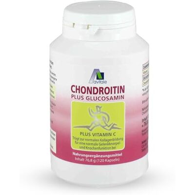 Avitale Chondroitin Glucosamin Kapseln, 120 Stück, 1er Pack (1 x 76.8g) Avitale Chondroitin Glucosamin Kapseln, 120 Stück, 1er Pack (1 x 76.8g)